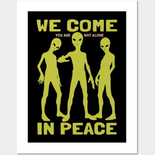 Mr. Alien come in peace Posters and Art